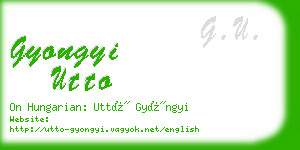 gyongyi utto business card